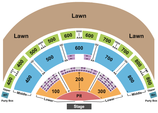 Xfinity Theatre Creed Seating Chart